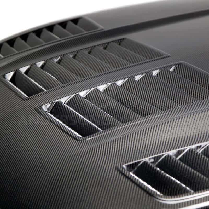Anderson Composites — Anderson Composites 15-17 Ford Mustang (Excl. GT350/GT350R) Type-TW Double Sided Hood - view 3