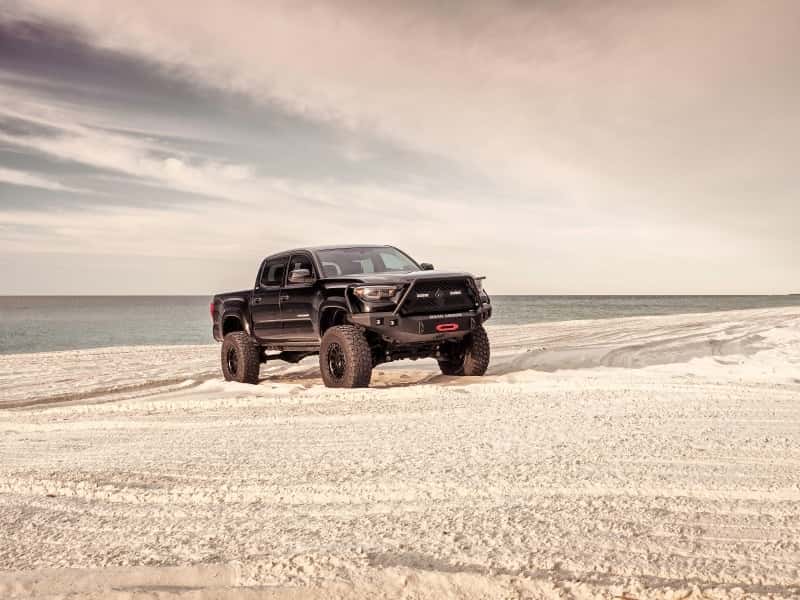 Road Armor — Road Armor 16-20 Toyota Tacoma Stealth Front Winch Bumper w/Lonestar Guard - Tex Blk - view 5