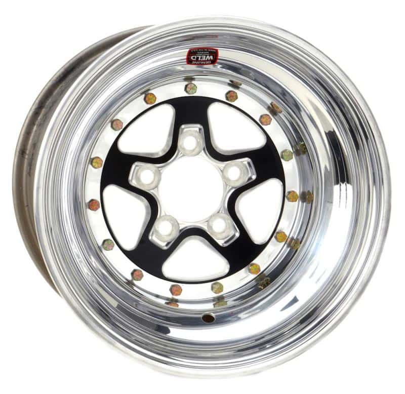 Weld — Weld Alumastar 2.0 15x4 / 5x4.75 BP 1.7 / 5in. BS Black Wheel - Non-Beadlock
15x4'' Alumastar - view 1