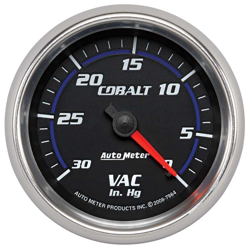 AutoMeter — Autometer Cobalt 2-5/8in. / 0-30 IN HG / Mechanical Vacuum Gauge
GA 2.6" VAC MECH CB - view 2