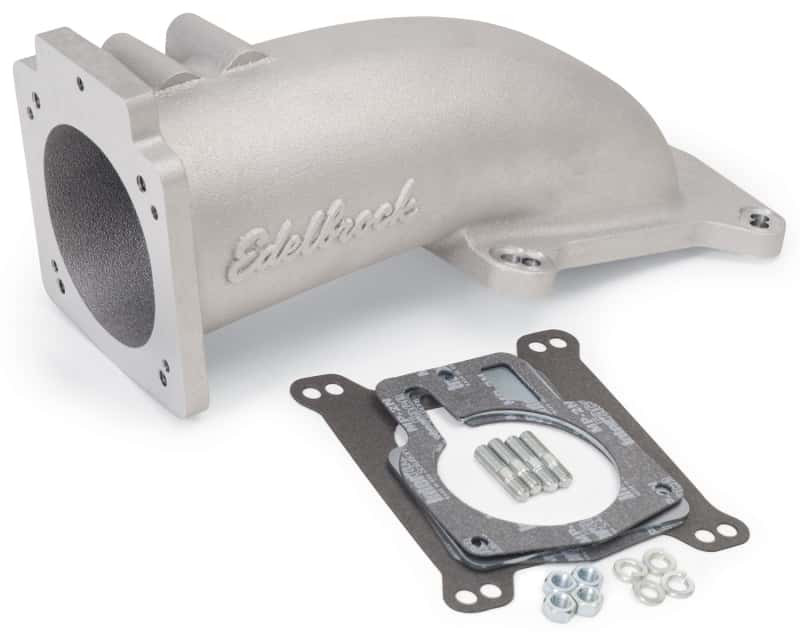 Edelbrock — Edelbrock Ultra Low Profile Intake Elbow 90mm Throttle Body to Square-Bore Flange As-Cast Finish
FUEL INJECTION COMPO - view 1