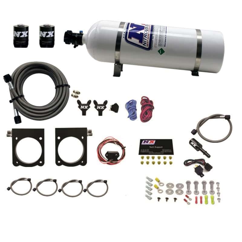 Nitrous Express — Nitrous Express 13-17 Dodge Viper (Gen-V) Nitrous Plate Kit (50-400HP) w/15lb Bottle
Injection System Kit
N2OSys - view 1