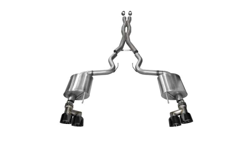 CORSA Performance — Corsa 2015-2017 Ford Mustang GT 5.0 3in Cat Back Exhaust Black Quad Tips (Sport)
Exhaust - view 1