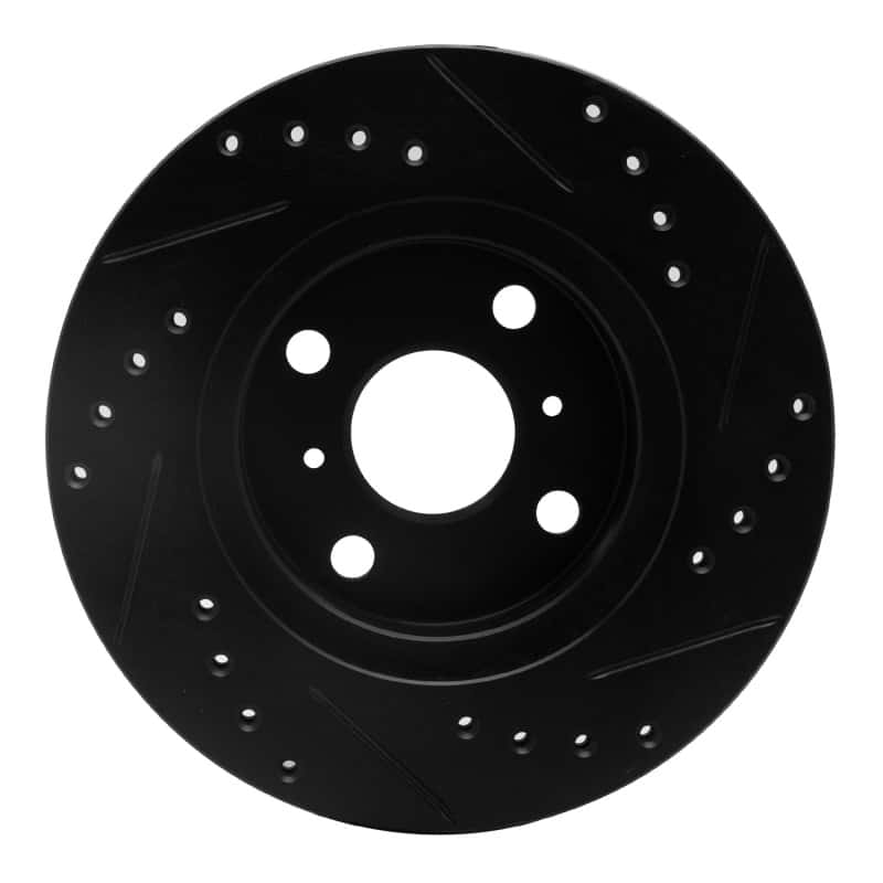 R1 Concepts — R1 93-02 Chevrolet Prizm Front Left Drilled & Slotted Black Brake Rotor
R1 Brake Rotor Drill - view 5