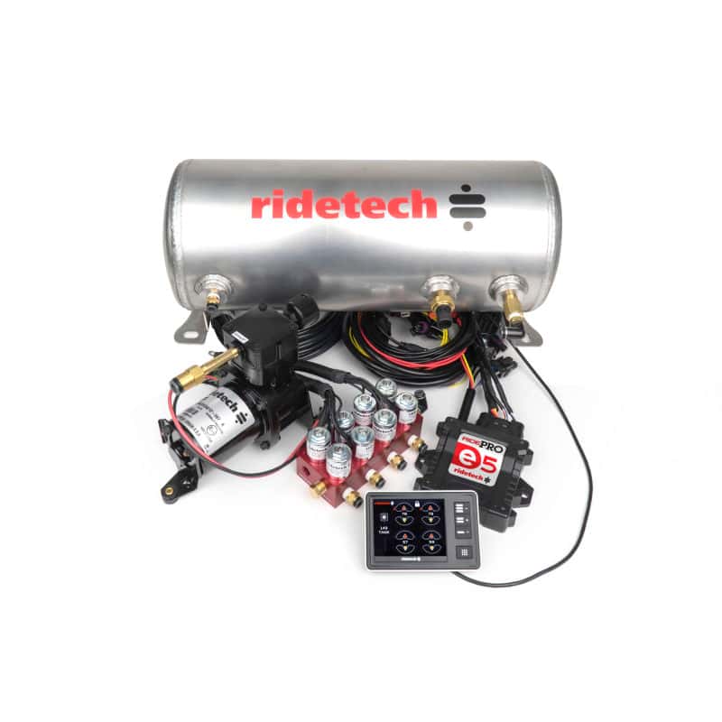 Ridetech — Ridetech RidePro E5 Air Ride Suspension Control System 3 Gallon Single Compressor 1/4in Valves
Comp. Kit 3 Gallon R - view 2