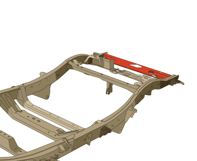 RustBuster — RustBuster 04-12 Chevy Colorado Crew Cab / GMC Canyon Crew Cab Spare Tire Crossmember - view 2