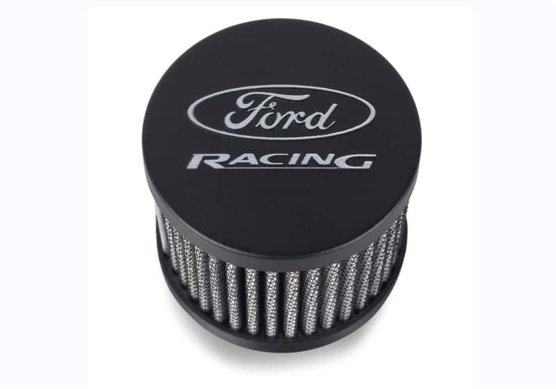 Ford Racing — Ford Racing Black Crinkle Unshielded Breather w/Ford Racing Logo
VlvCvrBreatherStd - view 7