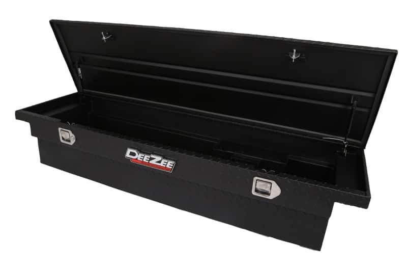 Dee Zee — Dee Zee Universal Tool Box - Red Crossover - Single Lid Black BT (Low/Txt Blk)
ToolBxTrkBedRTR - view 6