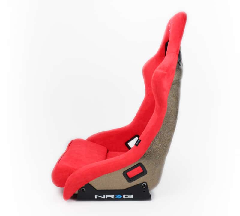 NRG — NRG FRP Bucket Seat ULTRA Edition - Large (Red Alcantara/Gold Glitter Back) - view 7