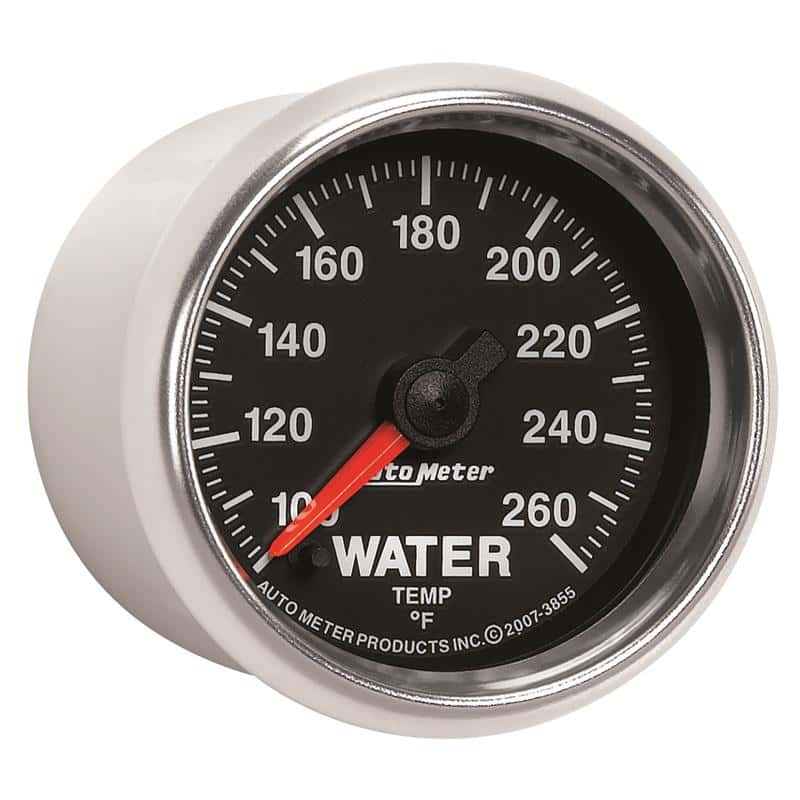 AutoMeter — Autometer GS 100-260 degree Electronic Water Temperature Gauge
2-1/16" WATER TEMP, - view 5