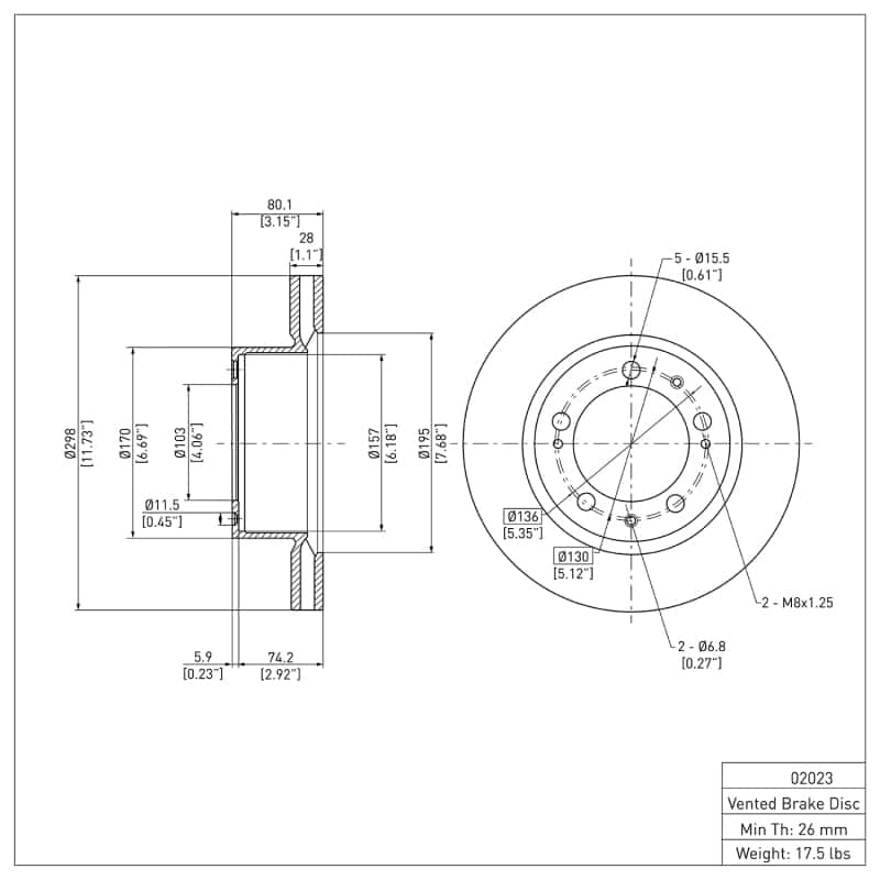 DFC — DFC 89-97 Porsche 911 Front GeoSPEC Coated Rotor
DFC Brake Rotor - view 2