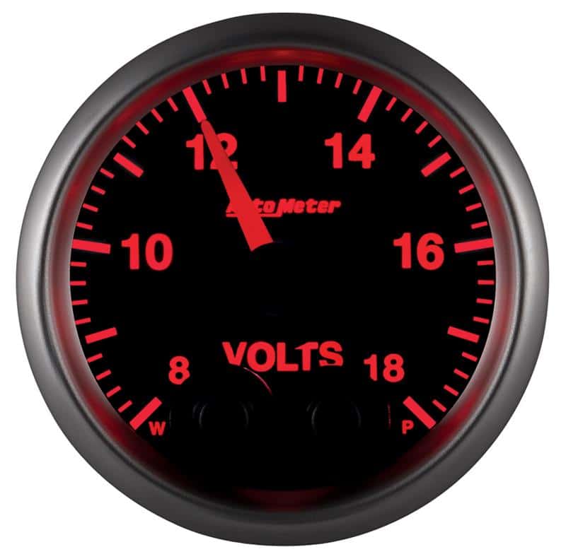 AutoMeter — Autometer Elite 52.4mm Peak & Warn w/ Electronic Control 8-18 Volt Voltmeter
GA 2" VOLT 18V ELITE - view 7