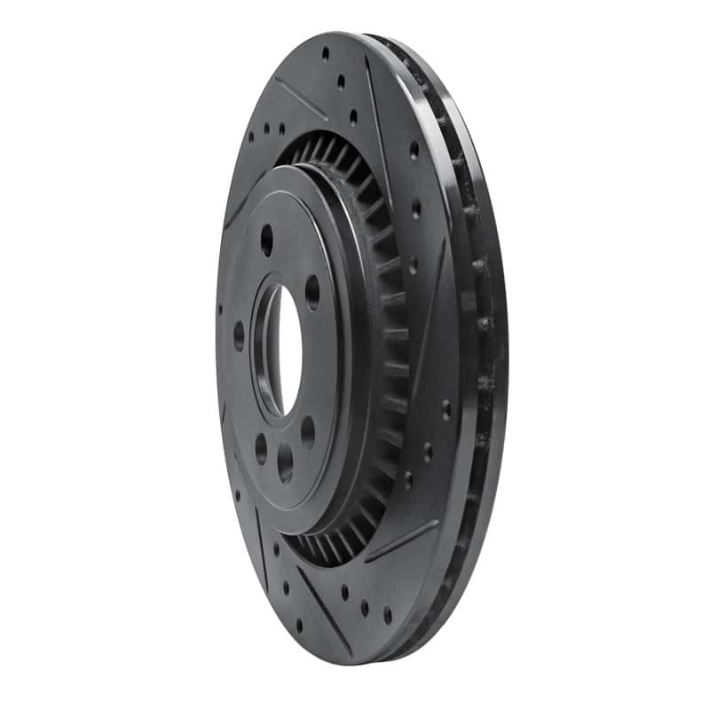 R1 Concepts — R1 07-18 Volvo S60 Rear Right Drilled & Slotted Black Brake Rotor
R1 Brake Rotor Drill - view 2
