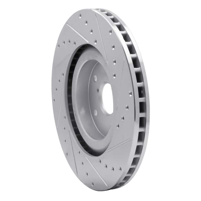 R1 Concepts — R1 19-23 Subaru ASCENT Front Left Drilled & Slotted Silver Brake Rotor
R1 Brake Rotor Drill - view 4