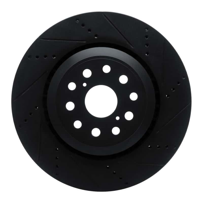 R1 Concepts — R1 07-23 Lexus LS500 Right Front Drilled & Slotted Black Brake Rotor
R1 Brake Rotor Drill - view 1