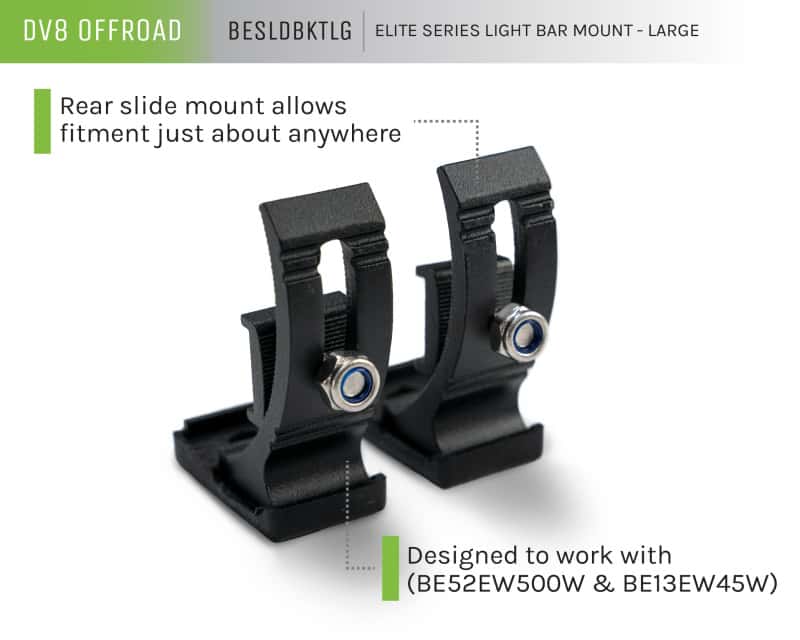 DV8 Offroad — DV8 Offroad Elite Series Light Bar Mount for BE20EW105W
ELITE SM BRACKET - view 12