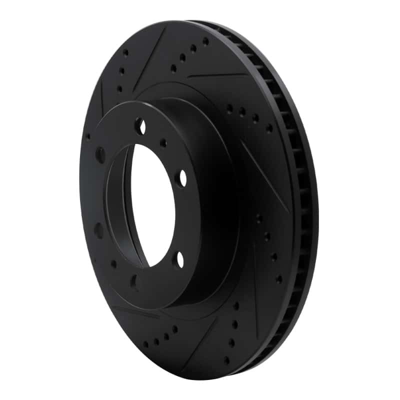 DFC — DFC 03-23 Toyota 4Runner Front Left Drilled & Slotted Black Brake Rotor - view 2