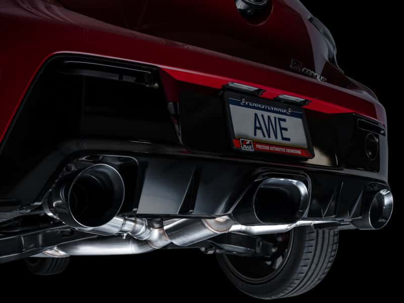 AWE Tuning — AWE Tuning 2023+ Toyota GR Corolla Track Edition Exhaust - Diamond Black Tips
Track Catback - view 4