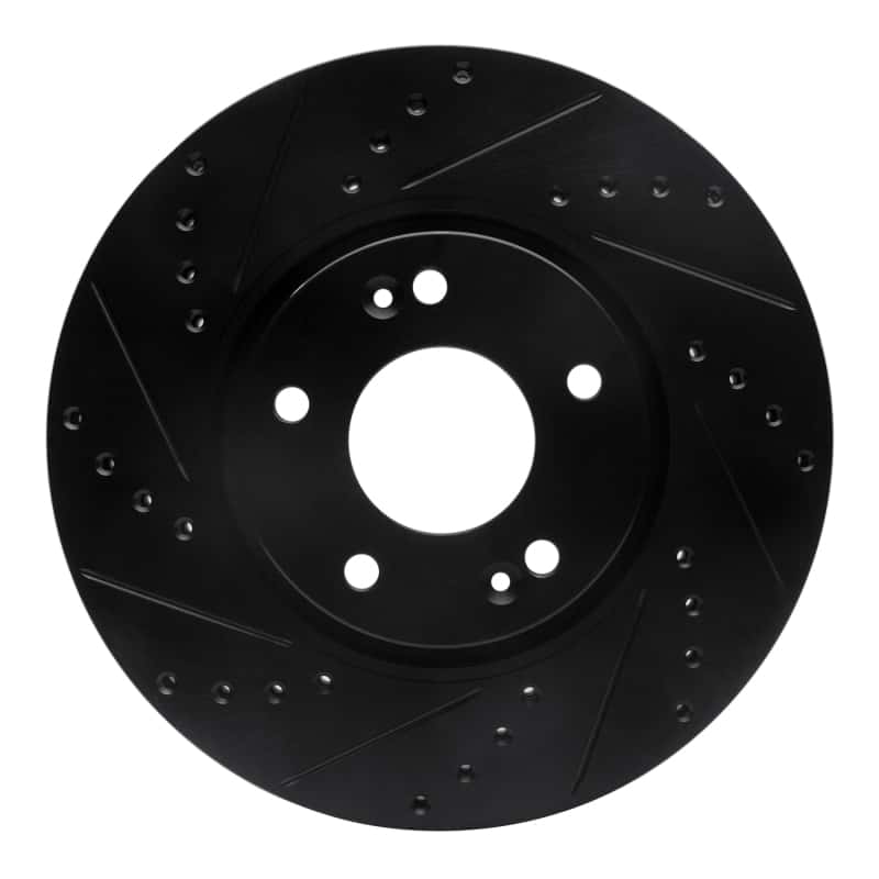 R1 Concepts — R1 12-16 Kia Sportage (USA/Canada) Front Left Drilled & Slotted Black Brake Rotor
R1 Brake Rotor Drill - view 1