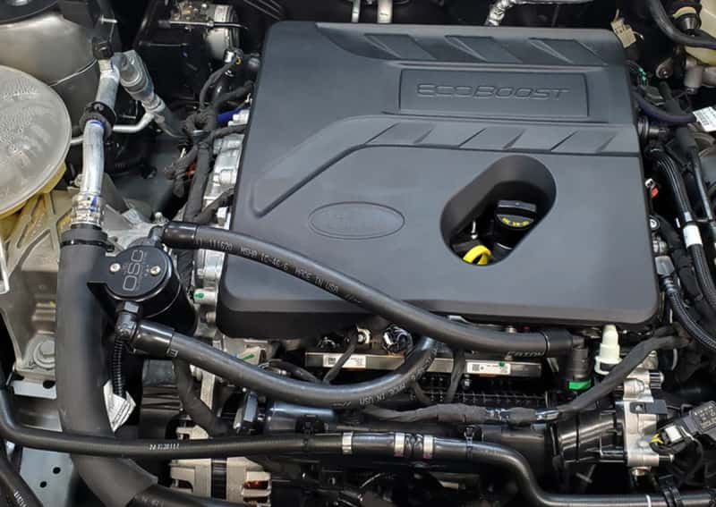 J&L — J&L 2021-2024 Ford Bronco 1.5L EcoBoost Passenger Side Oil Separator 3.0 - Black Anodized
Oil Separator - view 2