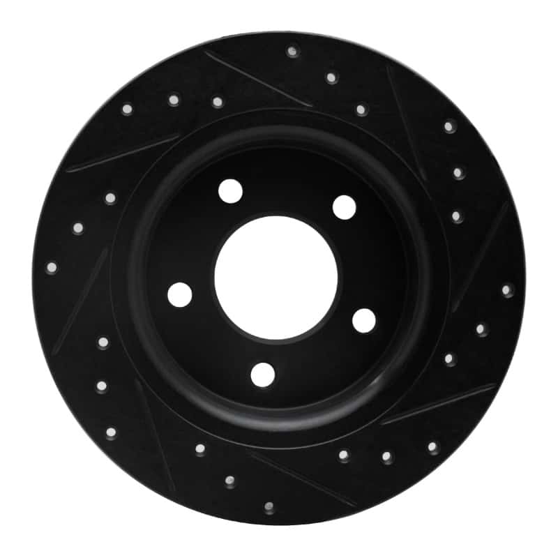 R1 Concepts — R1 04-13 Mazda 3 Rear Left Drilled & Slotted Black Brake Rotor
R1 Brake Rotor Drill - view 5