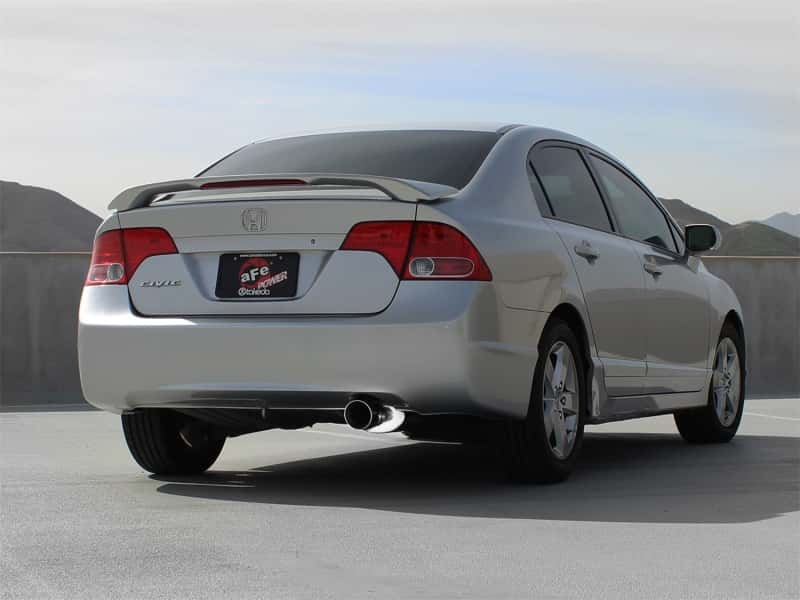 aFe — aFe Takeda Exhaust 2.5in Dia 304SS Axle-Back w/Polished Tip 06-11 Honda Civic EX Sedan L4 1.8L
Axle-Back Exhaust - view 6