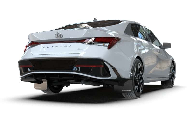 Rally Armor — Rally Armor 24-26 Hyundai Elantra N/N Line Black Mud Flap w/Red Logo
Mud Flap - view 3