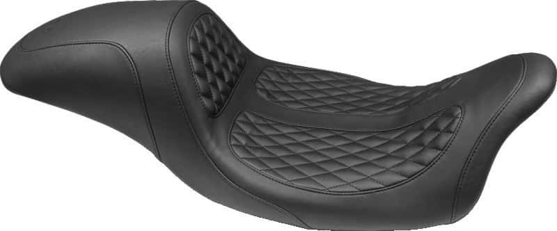 Mustang Motorcycle — Mustang 08-21 Harley Electra Glide,Rd Glide,Rd King ,Str Glide Hightail Fastback 1PC Seat - Black - view 2