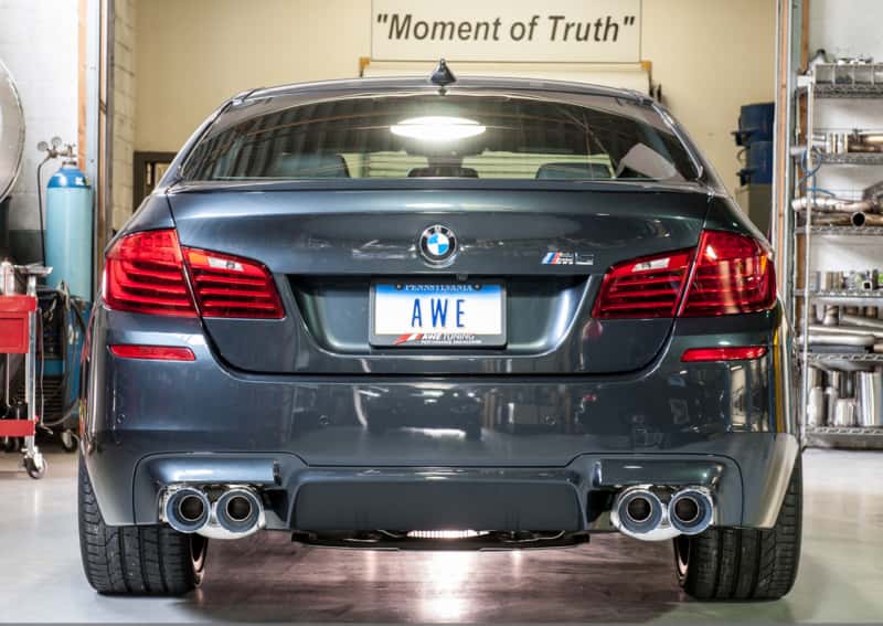 AWE Tuning — AWE Tuning BMW F10 M5 Touring Edition Axle-Back Exhaust Chrome Silver Tips
Touring Exhaust - view 2