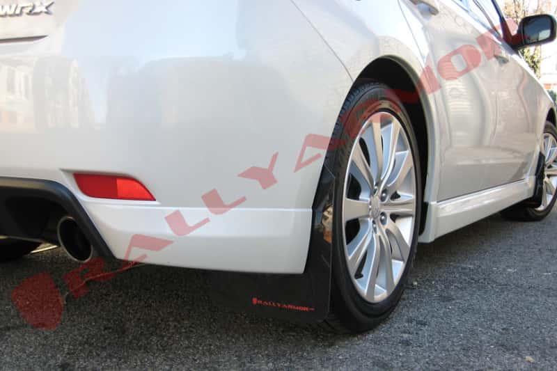 Rally Armor — Rally Armor 08-10 Subaru WRX / 08-11 Impreza 2.5i (Hatch/Sedan) Black UR Mud Flap w/Red Logo
Mud Flap - view 1