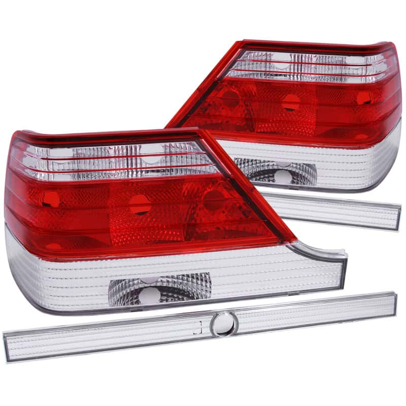 ANZO — ANZO 1995-1999 Mercedes Benz S Class W140 Taillights Red/Clear
TailLightSet - view 2
