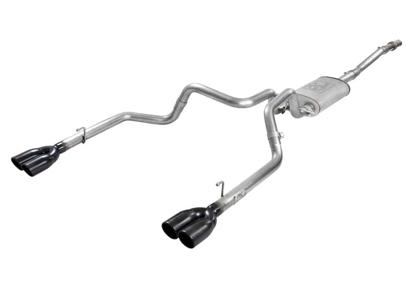 aFe — aFe Vulcan Series 3in-2-1/2in 304 SS Cat-Back 2019 GM Silverado / Sierra 1500 V8-5.3L w/ Black Tips
Cat-Back Exhaust - view 1