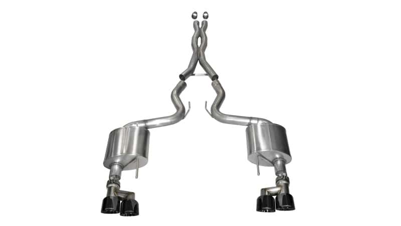 CORSA Performance — Corsa 2015-2017 Ford Mustang GT 5.0 3in Cat Back Exhaust Black Quad Tips (Xtreme)
Exhaust - view 1