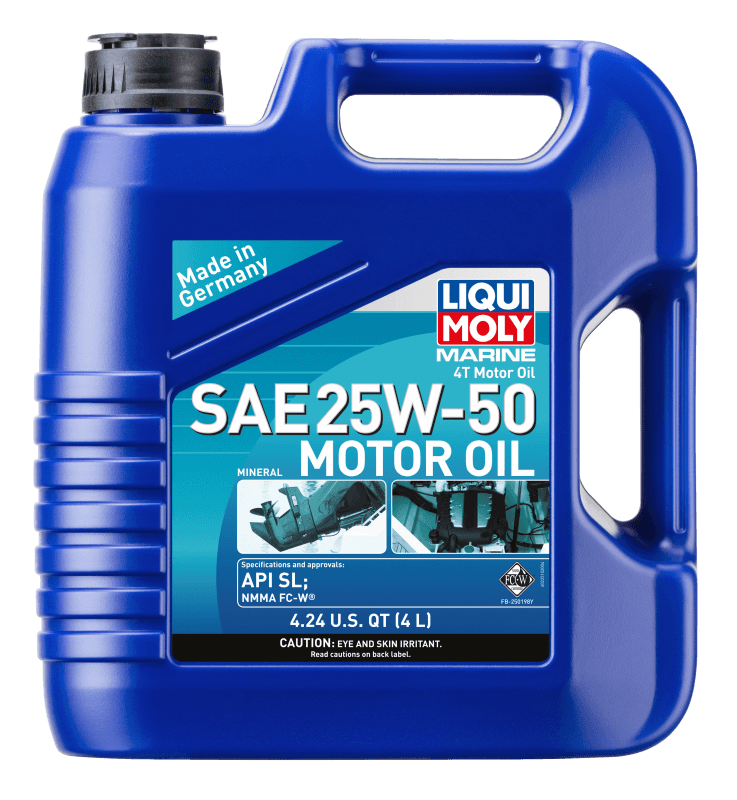 LIQUI MOLY — LIQUI MOLY 4L Marine 4T Motor Oil SAE 25W50 - view 1