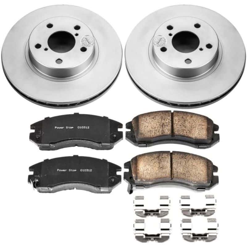 PowerStop — Power Stop 93-96 Subaru Impreza Front Z17 Evolution Geomet Coated Brake Kit - view 1