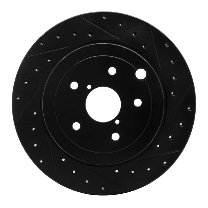 R1 Concepts — R1 08-20 Subaru Impreza Rear Right Drilled & Slotted Black Brake Rotor
R1 Brake Rotor Drill - view 1