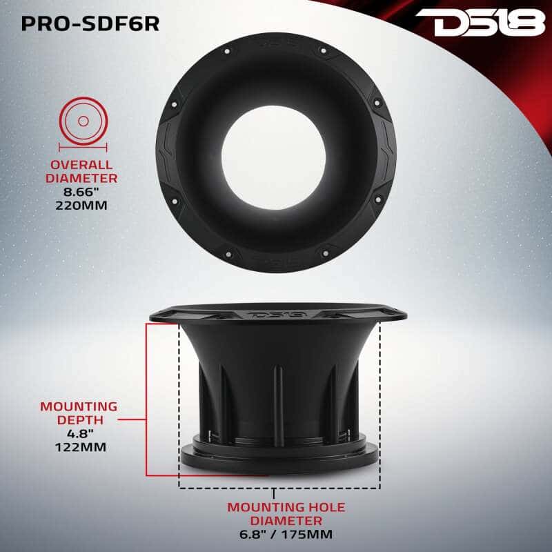 DS18 — DS18 6.5in Bolt On Round Loudspeaker Horn Diffuser - view 7