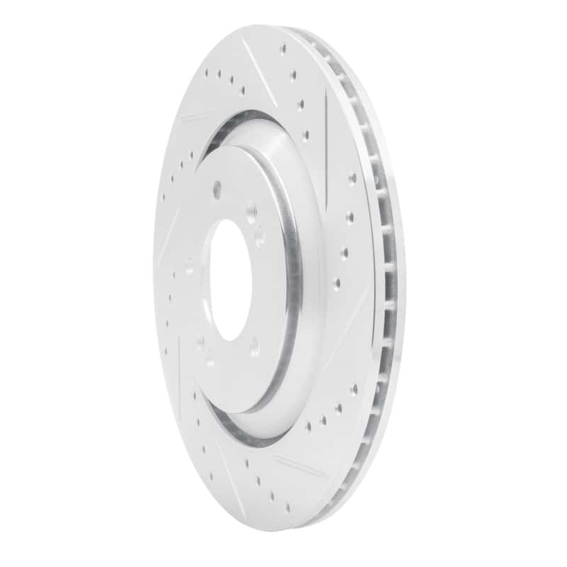 R1 Concepts — R1 2019-2025 Hyundai Kona N Rear Right Drilled & Slotted Silver Brake Rotor
R1 Brake Rotor Drill - view 2