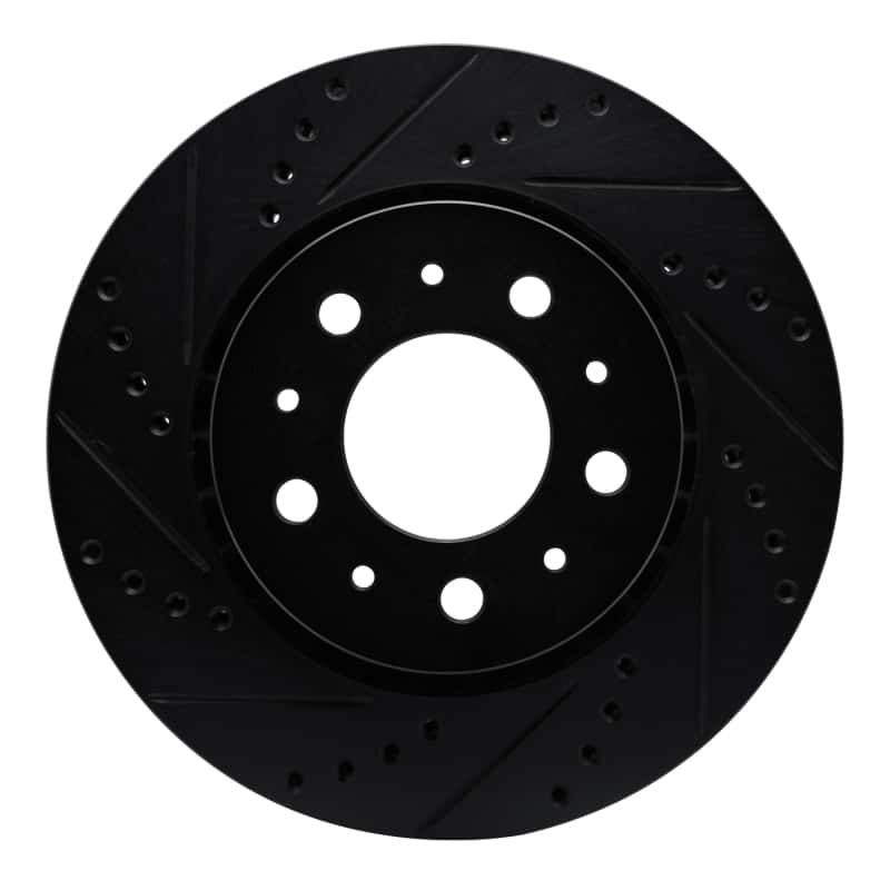 R1 Concepts — R1 82-92 Volvo 940 Front Left Drilled & Slotted Black Brake Rotor
R1 Brake Rotor Drill - view 1