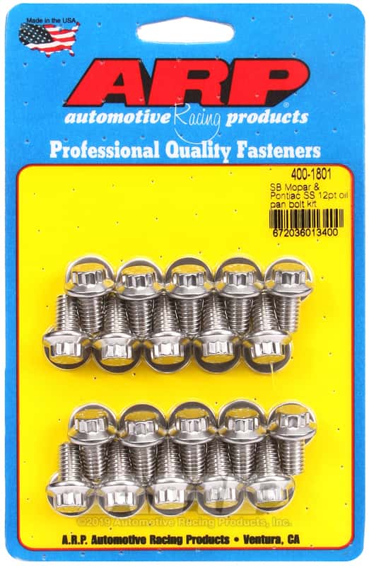 ARP — ARP SB Mopar and Pontiac SS 12pt Oil Pan Bolt Kit - view 1