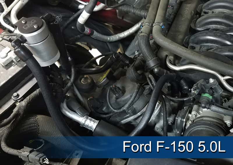 J&L — J&L 2011-2025 Ford F-150 2.7L/3.5L/5.0L Passenger Side Oil Separator 3.0 - Clear Anodized
Oil Separator - view 6