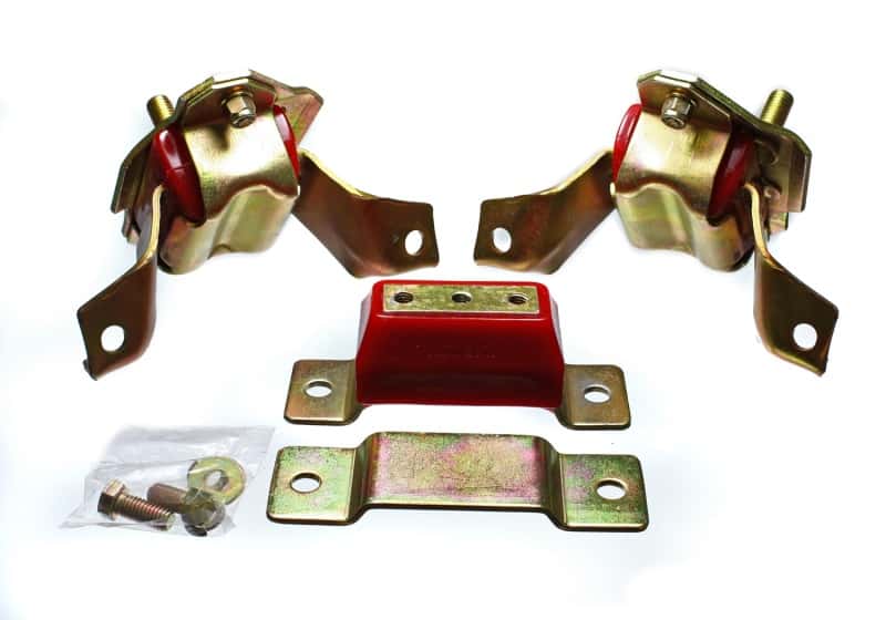 Energy Suspension — Energy Suspension 84-95 Ford Mustang 5.0 (302c.i.) V8 Red Motor & Transmission Mount Set
Mtr/TransMntSet - view 2