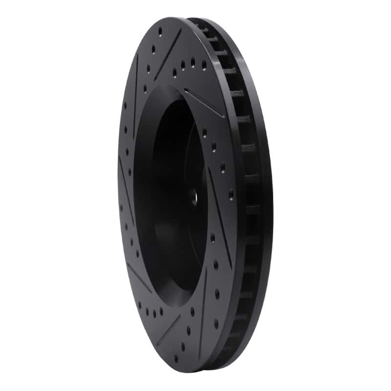 R1 Concepts — R1 07-18 Jeep Wrangler Front Right Drilled & Slotted Black Brake Rotor
R1 Brake Rotor Drill - view 4