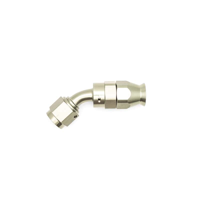 DeatschWerks — DeatschWerks 6AN Female Swivel 45-Degree Hose End PTFE (Incl. 1 Olive Insert) - view 4