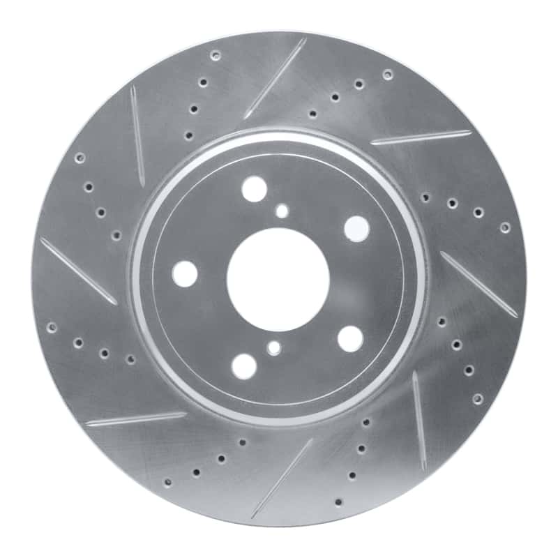 R1 Concepts — R1 01-06 Lexus LS430 Front Left Drilled & Slotted Silver Brake Rotor
R1 Brake Rotor Drill - view 1