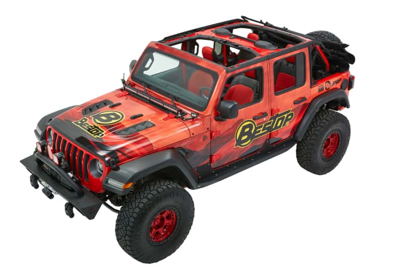 Bestop — Bestop 18-26 Jeep Wrangler JL 4-Door Trektop Ultra (Premium Black Twill)
Trektop Ultra - view 10