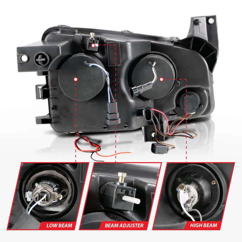 ANZO — ANZO 2006-2010 Dodge Charger Projector Headlights w/ Halo Chrome (CCFL)
Head Light Set
HdLtSet - view 12