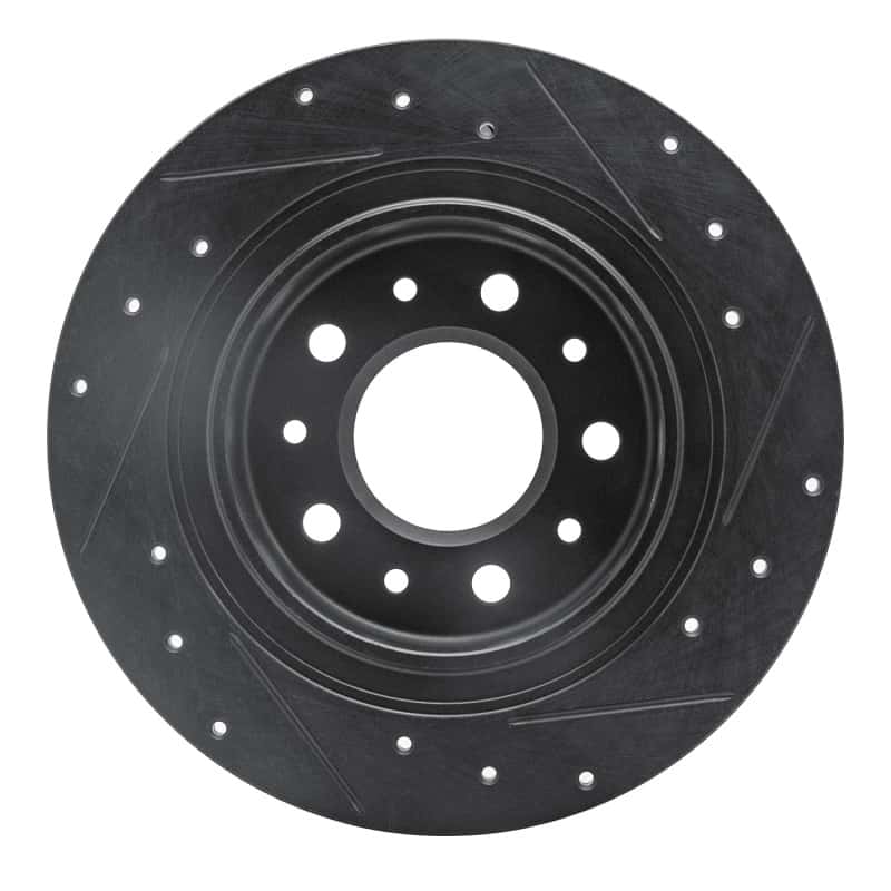 R1 Concepts — R1 2016-2025 Buick Envista Rear Left Drilled & Slotted Black Brake Rotor
R1 Brake Rotor Drill - view 5