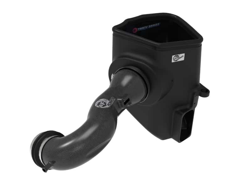 aFe — aFe 19-20 GM Trucks 5.3L/6.2L Track Series Carbon Fiber Cold Air Intake System With Pro 5R Filters
Track Series Intake  - view 1