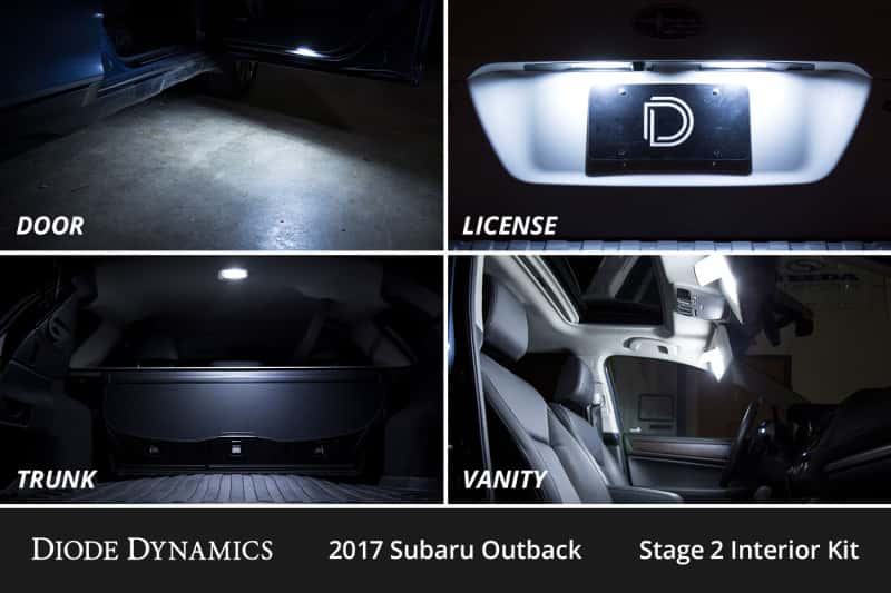 Diode Dynamics — Diode Dynamics 15-19 Subaru Outback Interior LED Kit Cool White Stage 1 - view 6